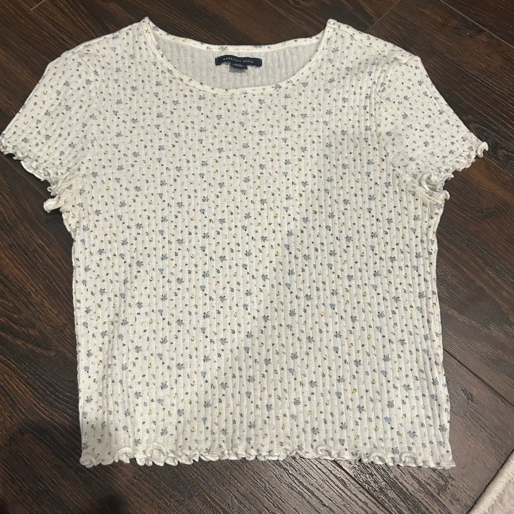 Floral White Top